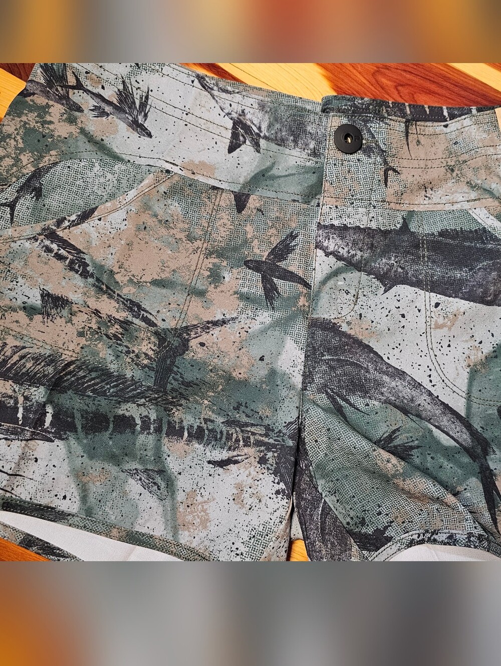 Pelagic Moana Hybrid Open Seas Camo Shorts Sz 8 NWT Fishing Performance Outdoor